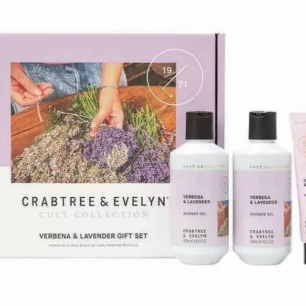 Crabtree & Evelyn Cult Collection Verbena & Lavender Set